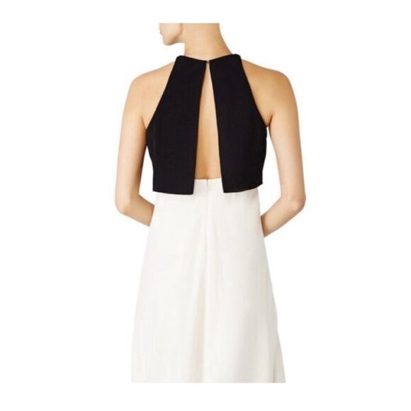 VTG LORD & TAYLOR | JILL STUART | black & off white open back gown NWT Size 2 - Picture 2 of 15